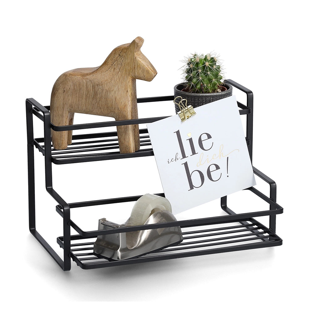 zwart-keukenrek-2-niveaus