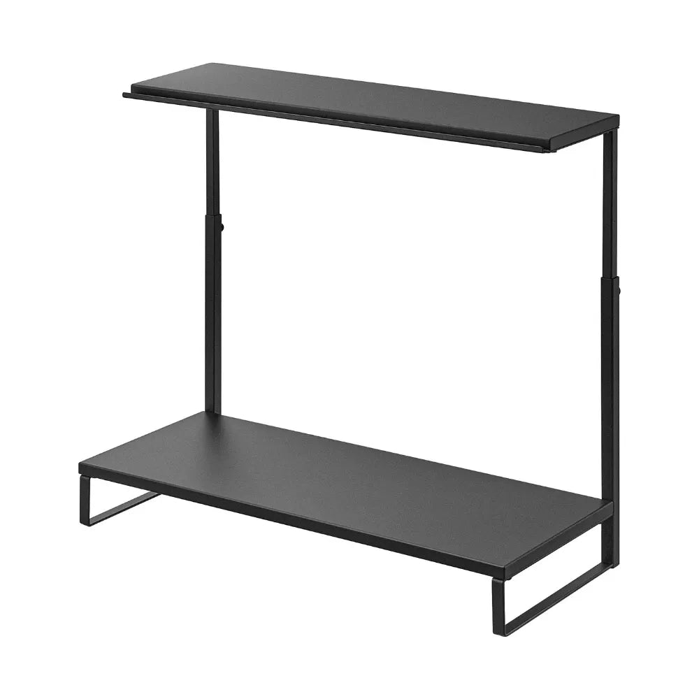 Monitorstandaard zwart 2-laags in hoogte verstelbaar Yamazaki