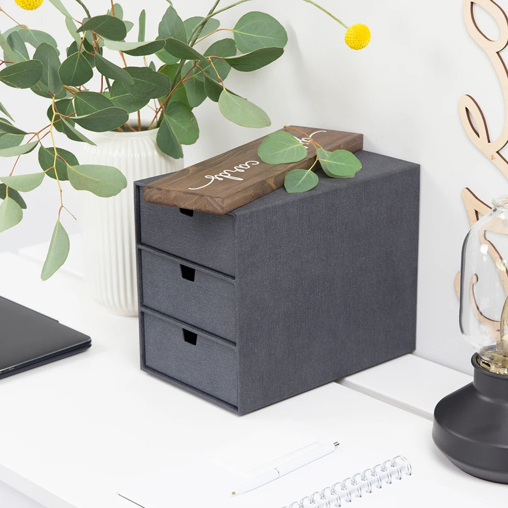Bureau organizer met 3 lades Bigso Box of Sweden