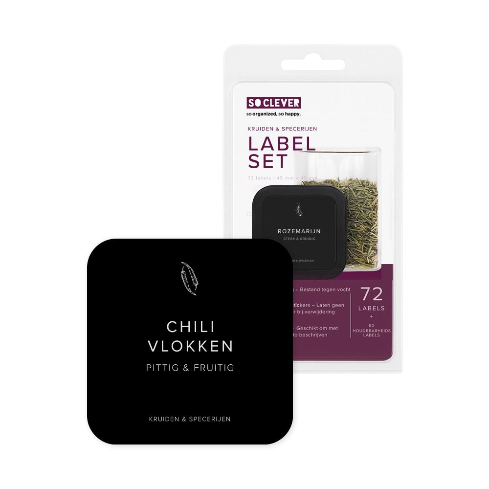 So Clever Kruiden Labels 72 stuks 45x45mm