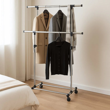 Kledingrek op wielen