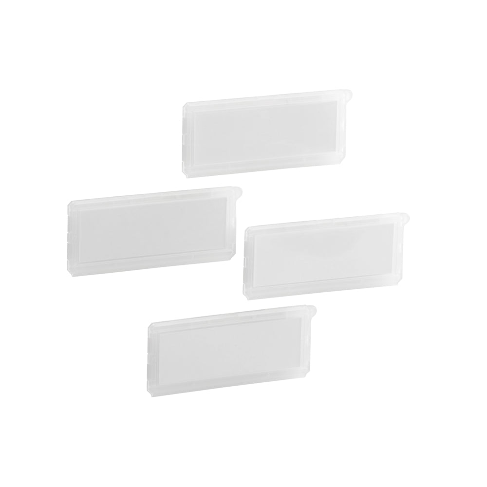 Label holder for drawerstranslucent, pkg/4