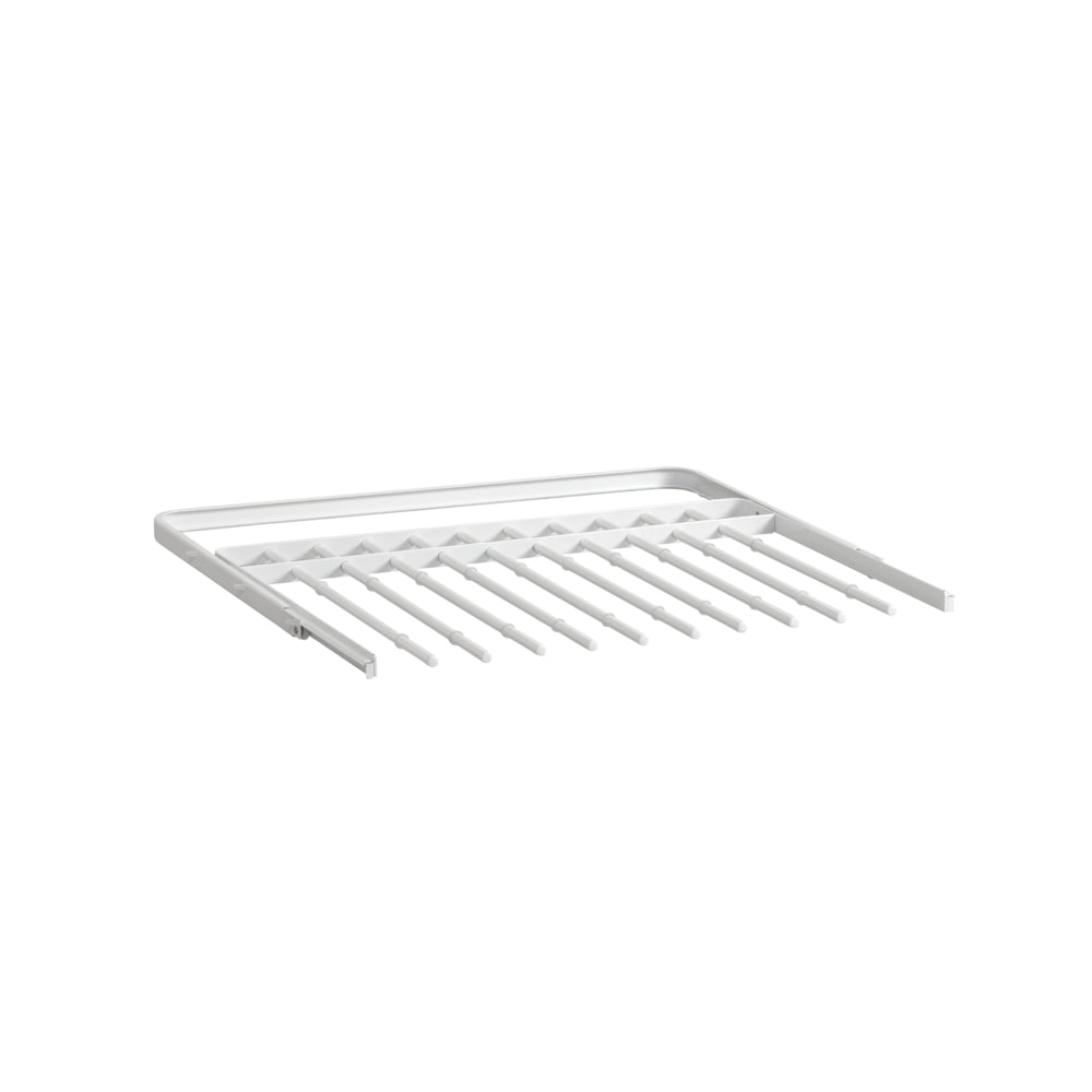 Uittrekbaar broekenrek 605 x 430 mm wit - Classic by Elfa
