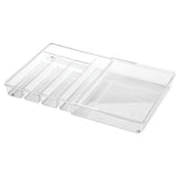 Uitschuifbare bestekbak transparant lade organizer iDesign