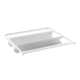 Uittrekbaar schoenenrek gaas 60 x 40 cm wit - Classic by Elfa