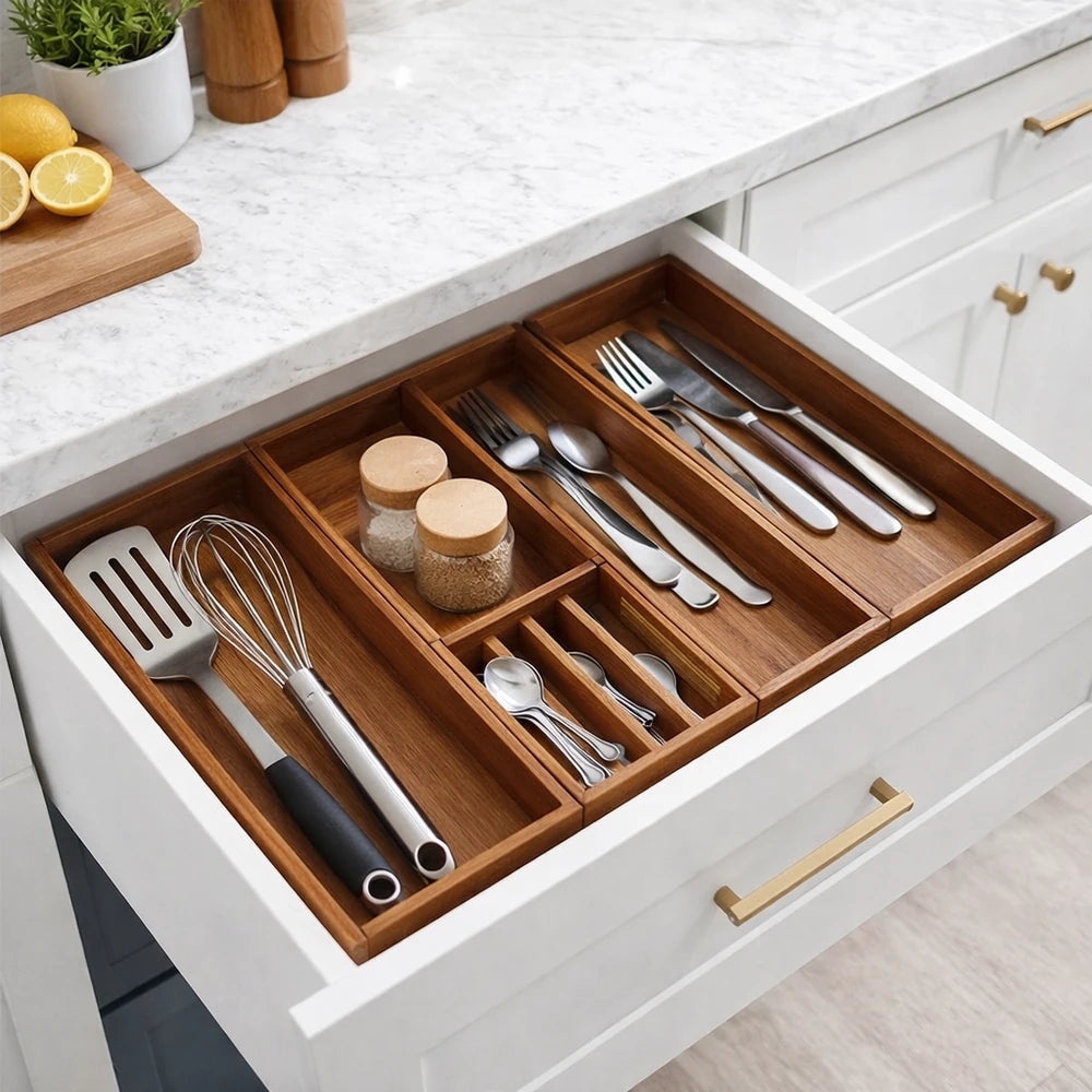 Ladebakjes Acacia hout 7 cm hoog Five®