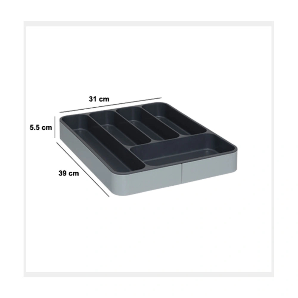 Uitschuifbare bestekbak 31-53,5 cm Five®