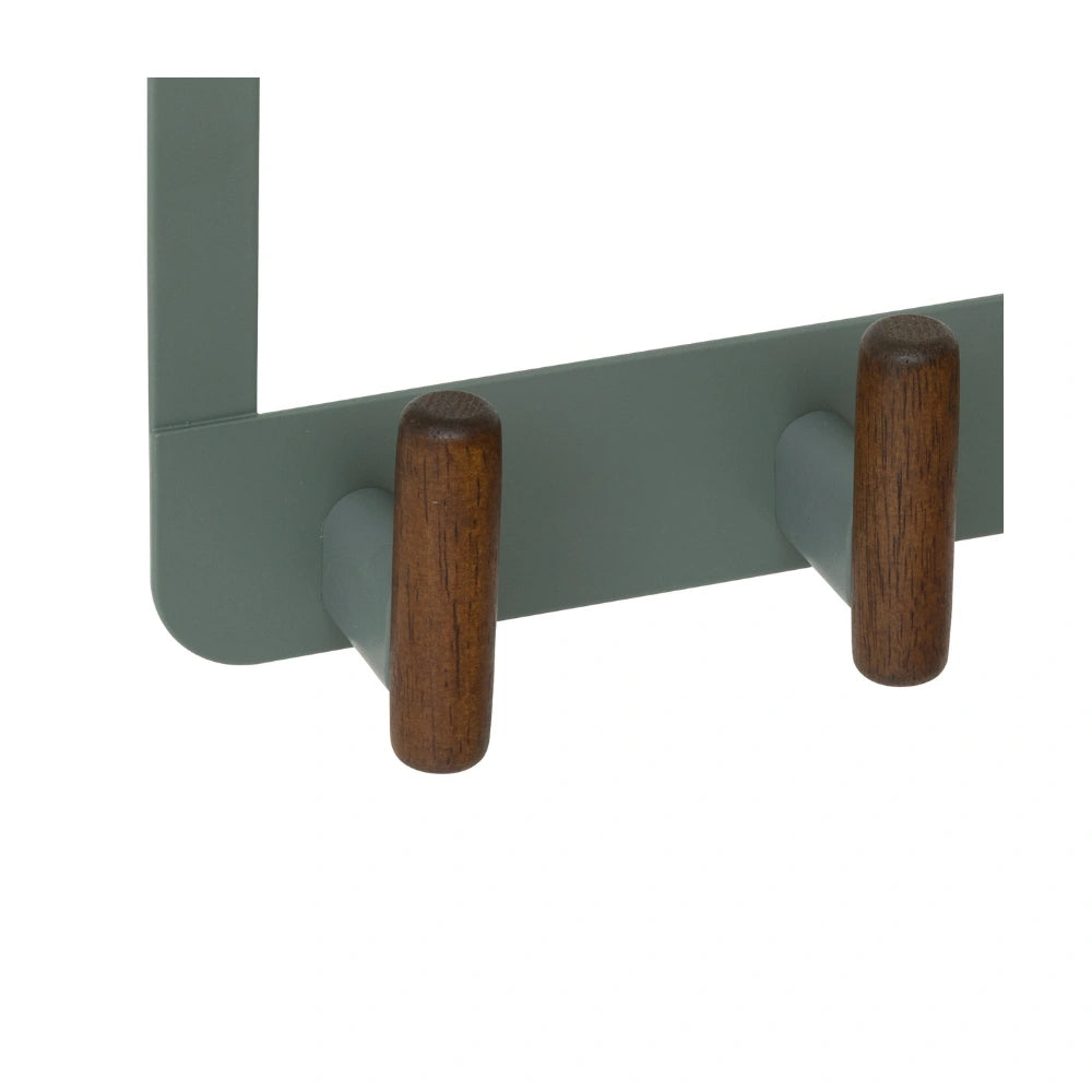 Deurkapstok stompe deur metaal/hout 4 haken Five® Cassie