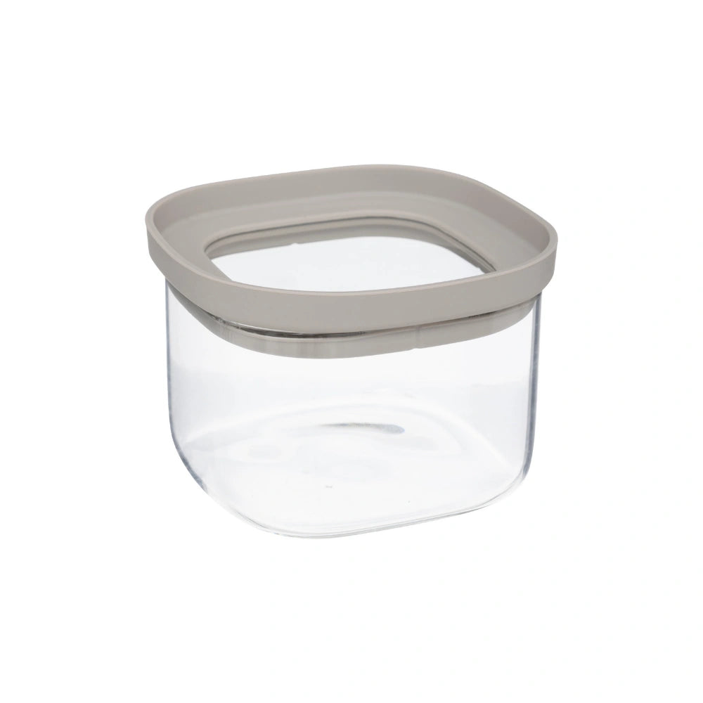 Glazen voorraadpot 400 ml vierkant stapelbaar Five®