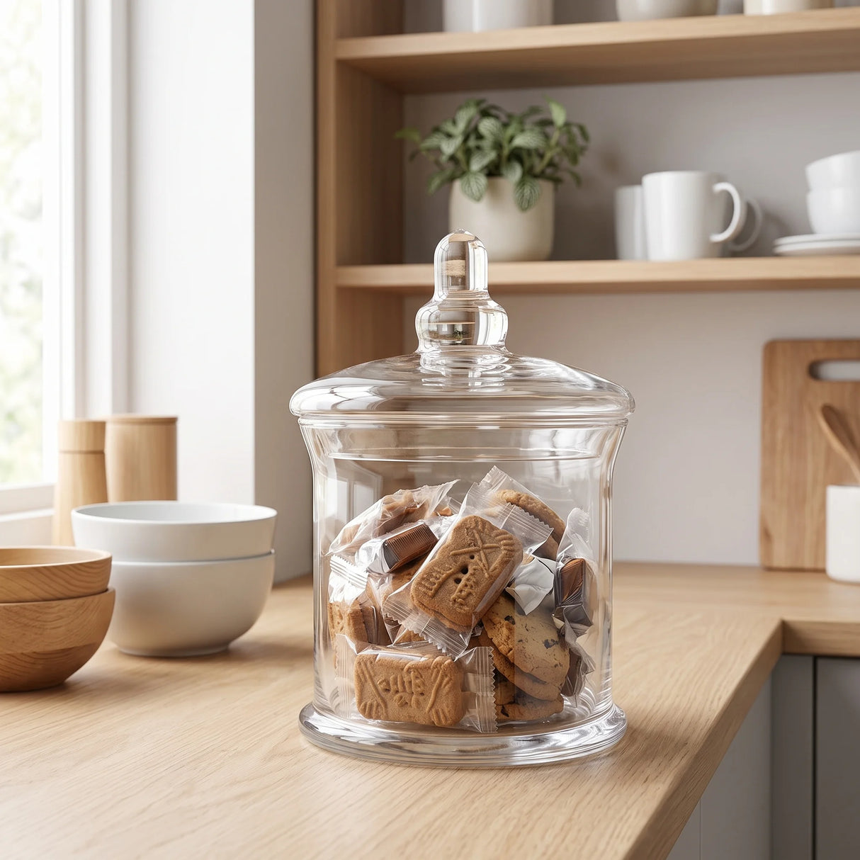 Glazen koekjespot 1 liter Five®