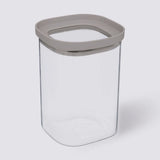 Glazen voorraadpot 1.0 liter vierkant stapelbaar Five®