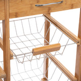 houten keukentrolley