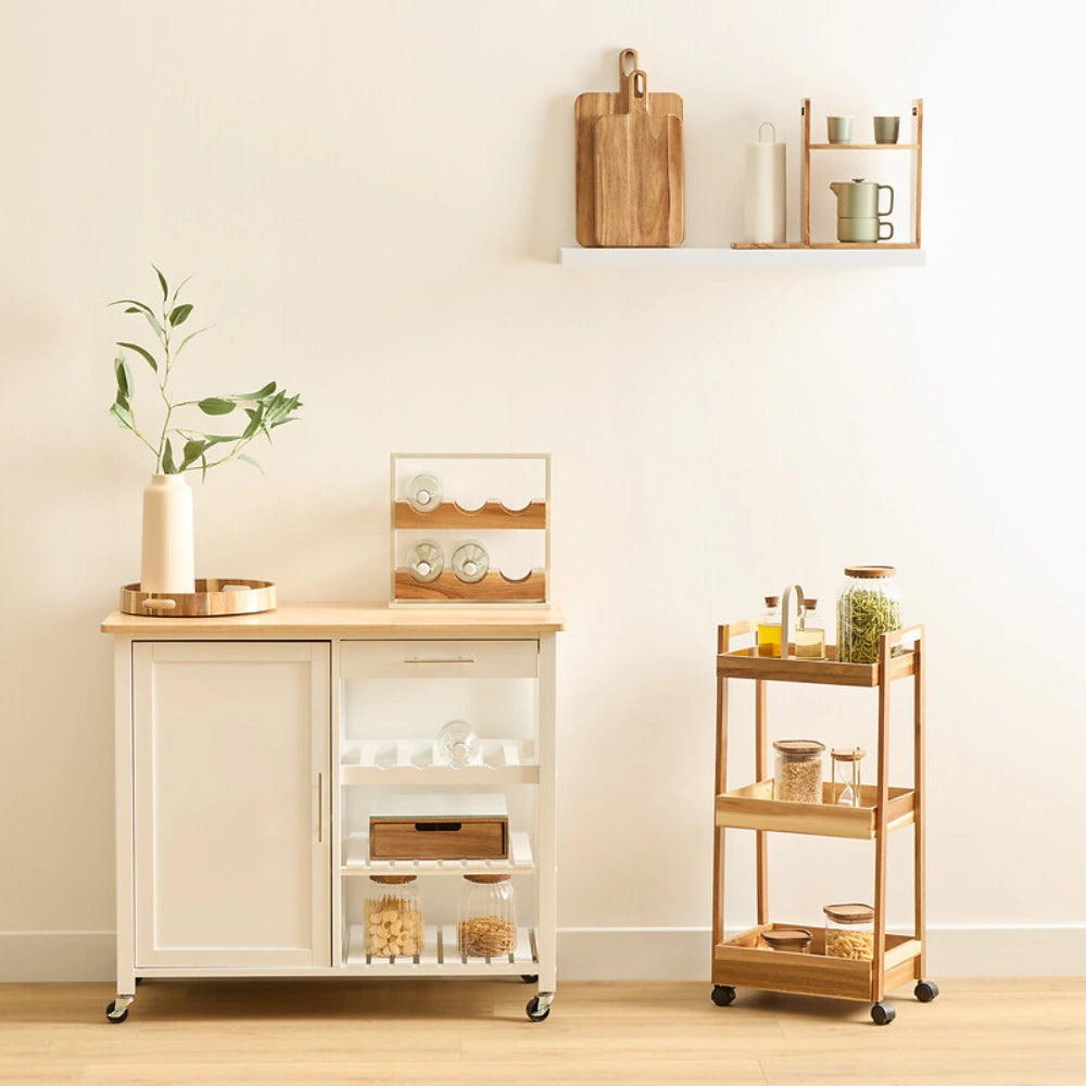 Acacia houten trolley 3 niveaus Five®