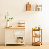Acacia houten trolley 3 niveaus Five®