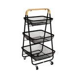 Zwarte trolley staal 3 laags Five®