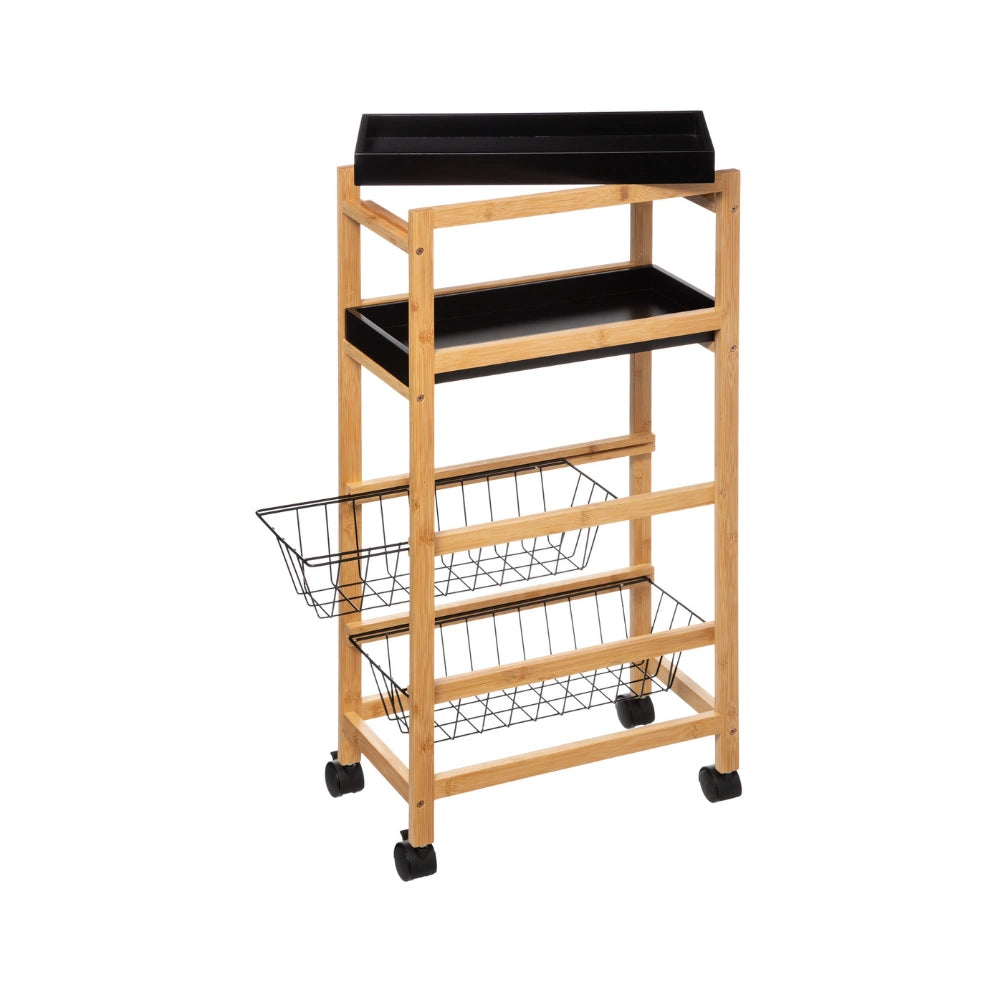 Smalle keukentrolley 2 uitschuifbare mandjes Five®