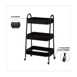 Metalen trolley zwart 3 laags Five®