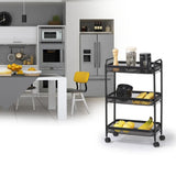 Metalen trolley zwart uitneembare manden Five®