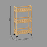 Smalle houten keukentrolley Five®