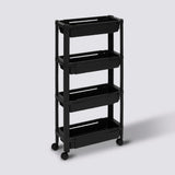 Uitschuifbare zwarte trolley Five®
