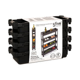 Uitschuifbare zwarte trolley Five®