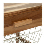 Houten keukentrolley met opbergmanden Five®