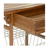 Houten keukentrolley met opbergmanden Five®
