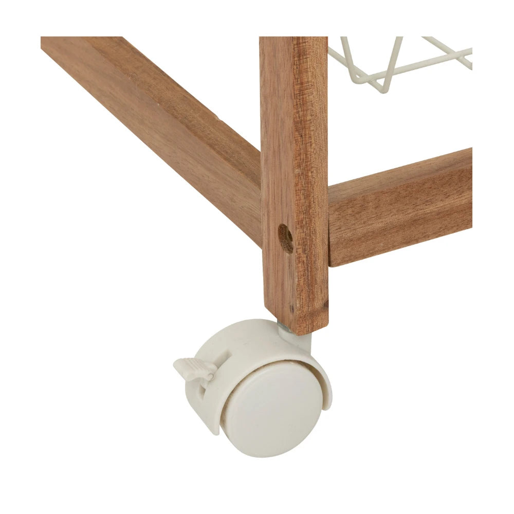 Houten keukentrolley met opbergmanden Five®