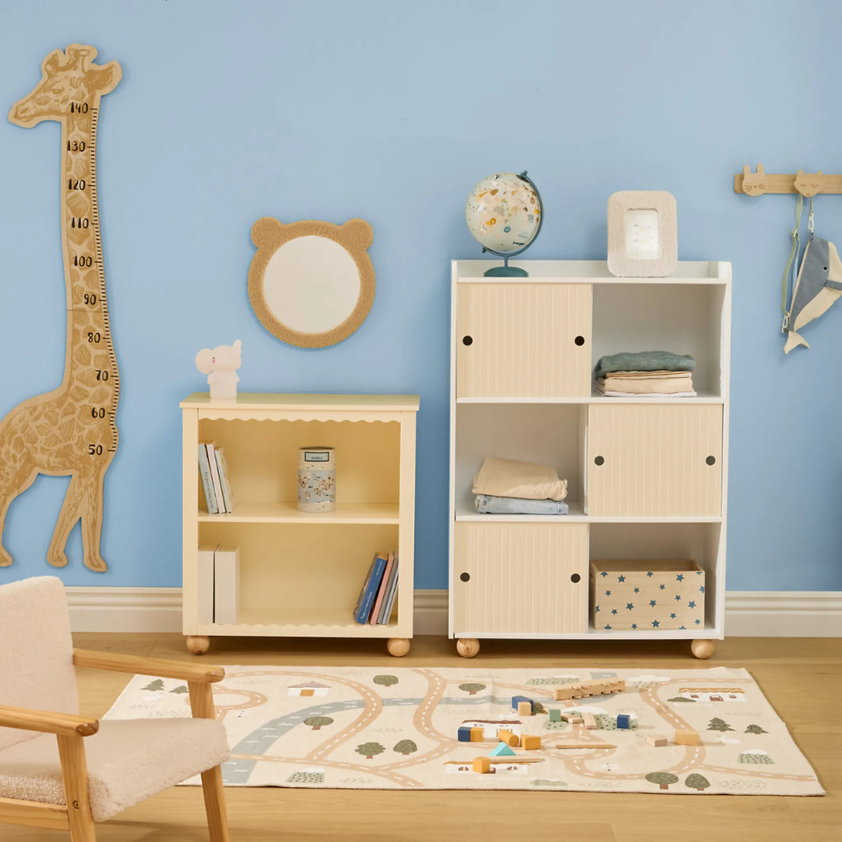 Kinderkapstok hout 4 ophanghaken Atmosphera