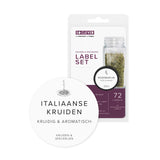 So Clever kruidenset Organizer Lade met 12 Kruidenpotjes en 72 Labels