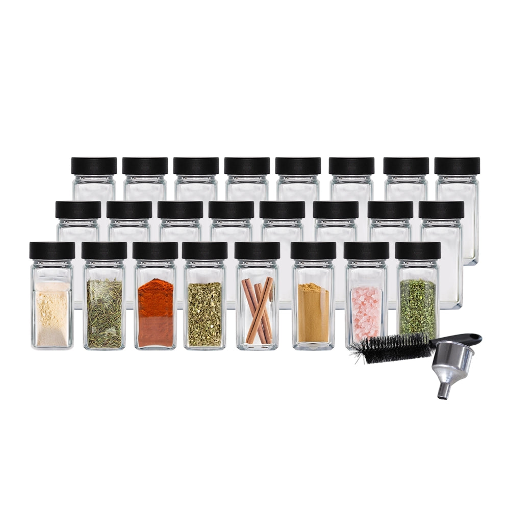 So Clever kruidenset 24 Kruidenpotjes 120 ml met Ø35mm Labels