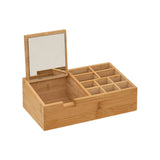 Bamboe make-up display 10 compartimenten en spiegel Five®