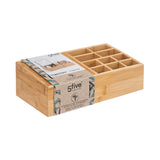Bamboe make-up display 10 compartimenten en spiegel Five®