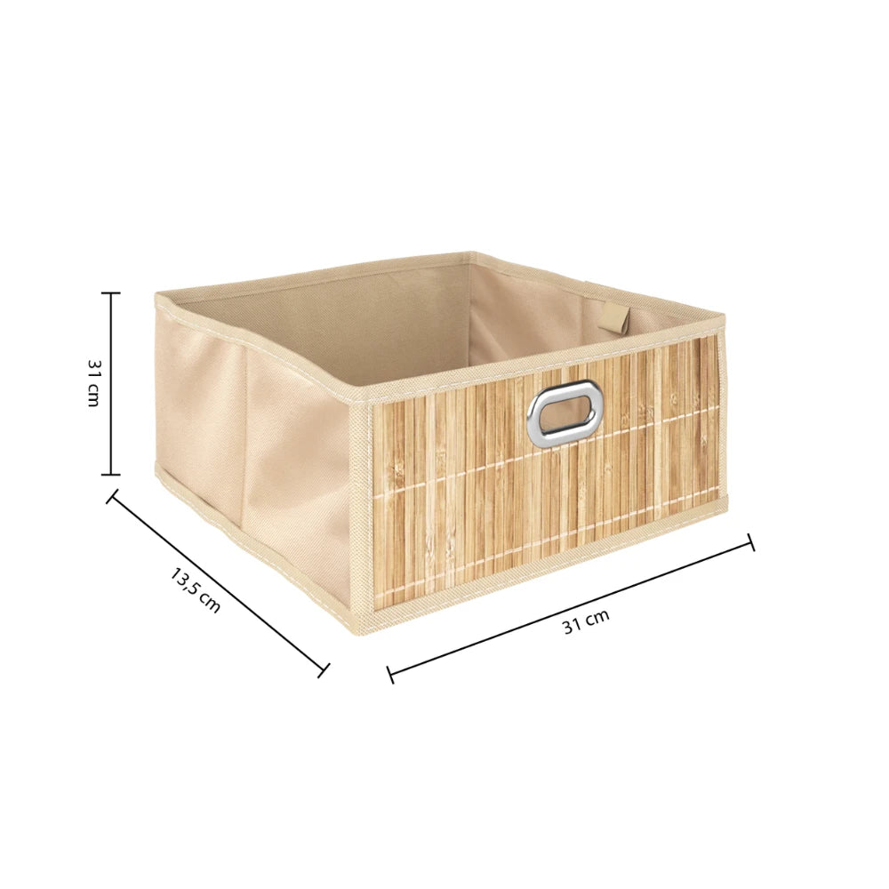 Opbergmand bamboe voorkant medium Five®