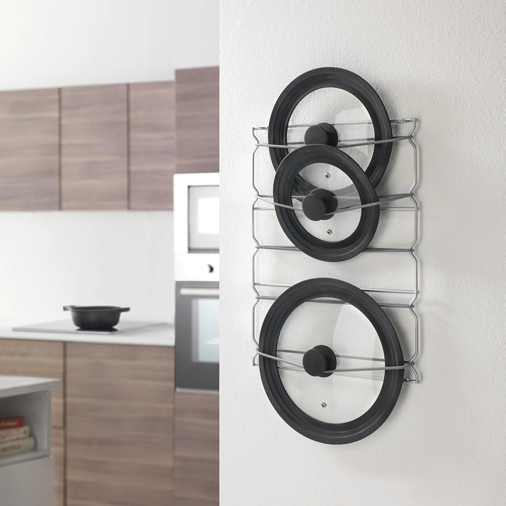 Pannendekselhouder voor aan de muur, dekselhouder Pannendekselhouder voor aan de muur, dekselhouder