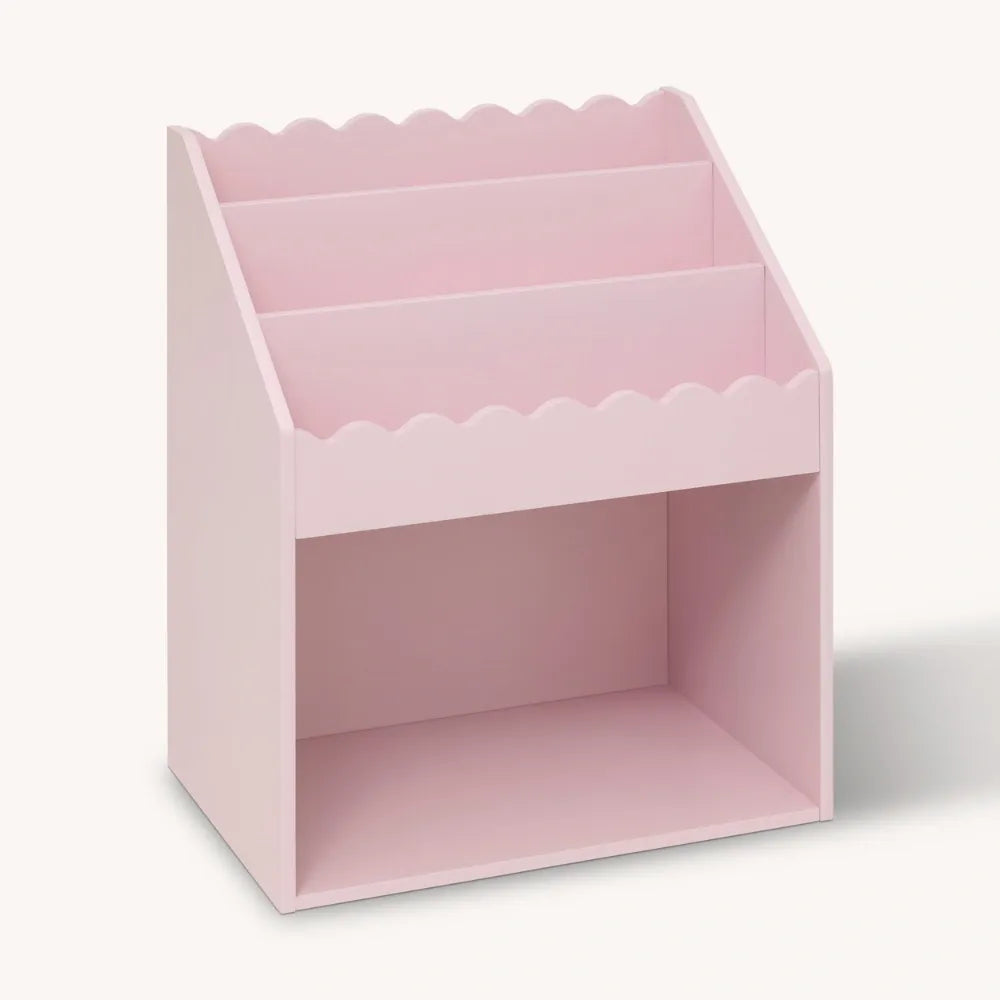 Roze boekenkast met opbergruimte Atmosphera