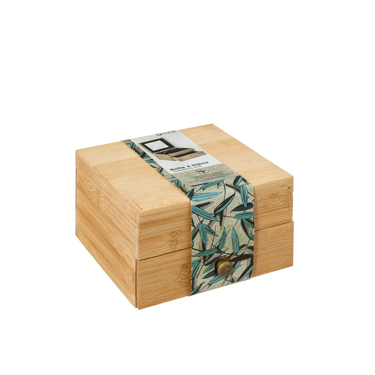 Bamboe sieradendoos met spiegel Five®