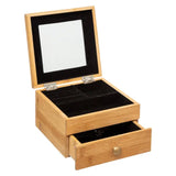 Bamboe sieradendoos met spiegel Five®