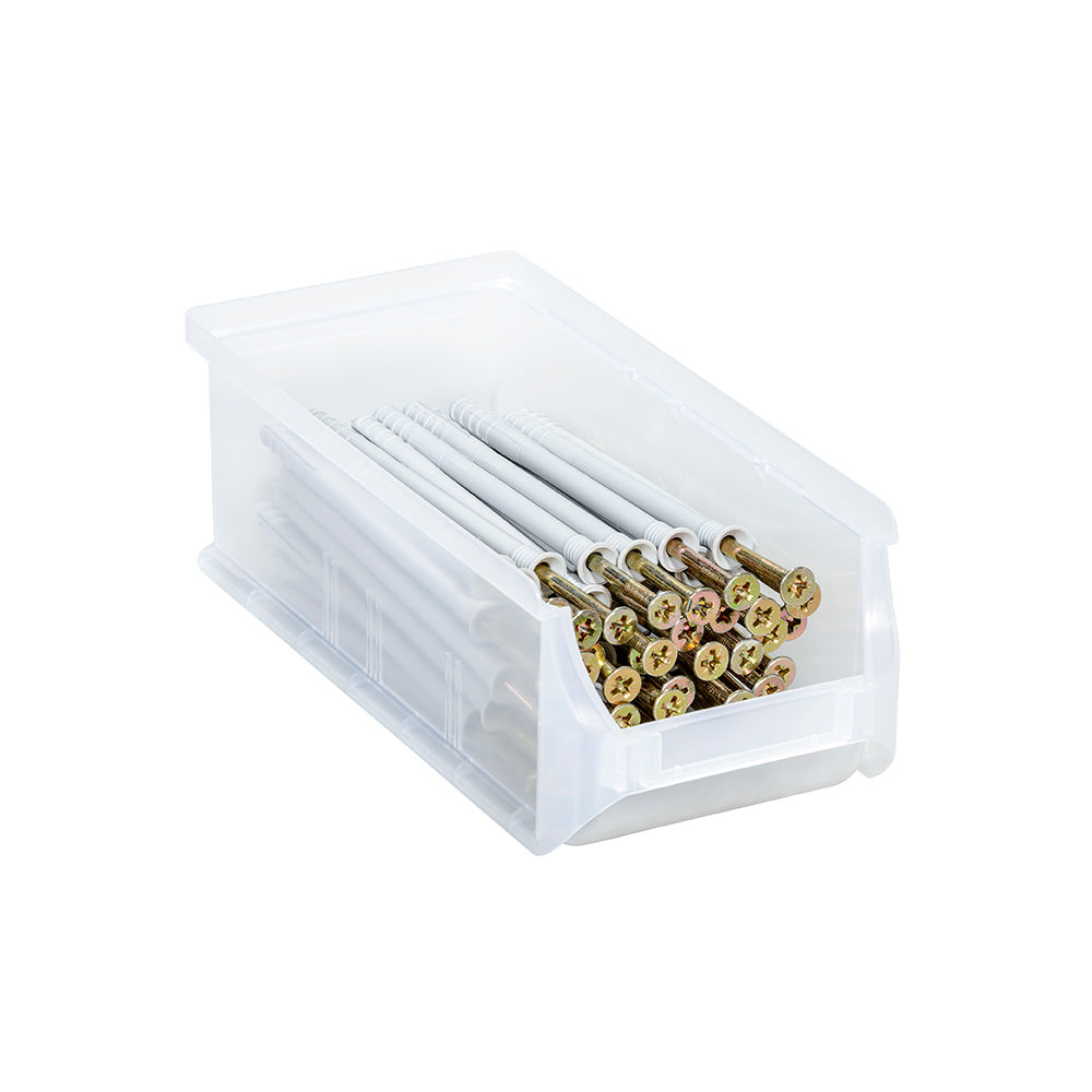 Transparante magazijnbakjes Profiplus en ophangbord Allit
