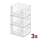 So Clever Transparant Opbergbakje Medium Open (voordeelbundel) Classic Clear