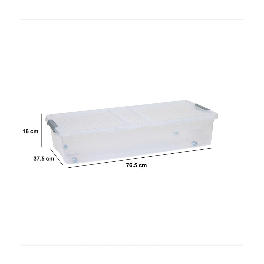 Opbergbox onder bed op wielen en klapdeksel 33 liter Five®