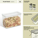 Voorraadpot 2.0 liter luchtdicht en stapelbaar Five®