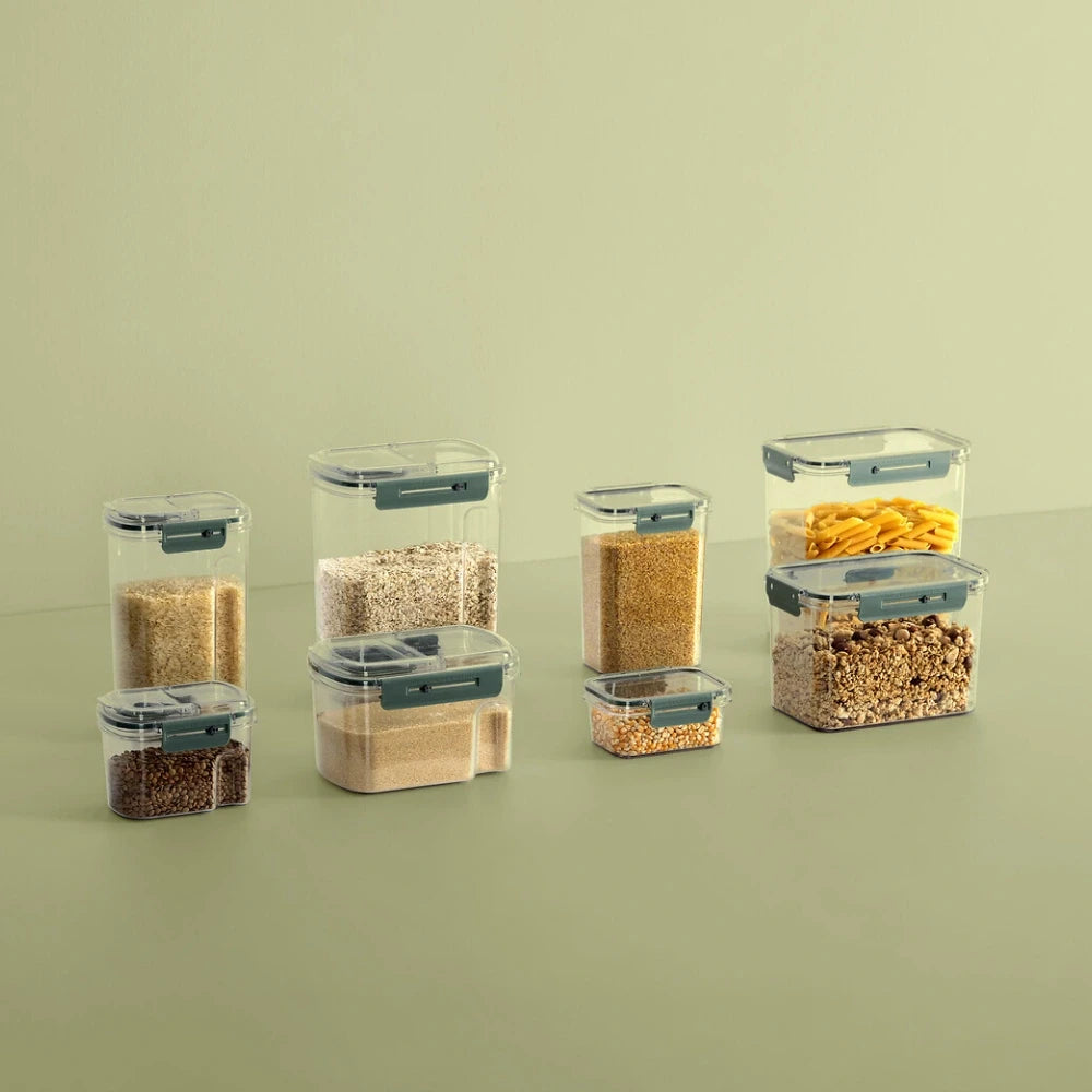 Luchtdichte voorraadbus 3.5 liter met datumaanduiding en schenkdop Five®