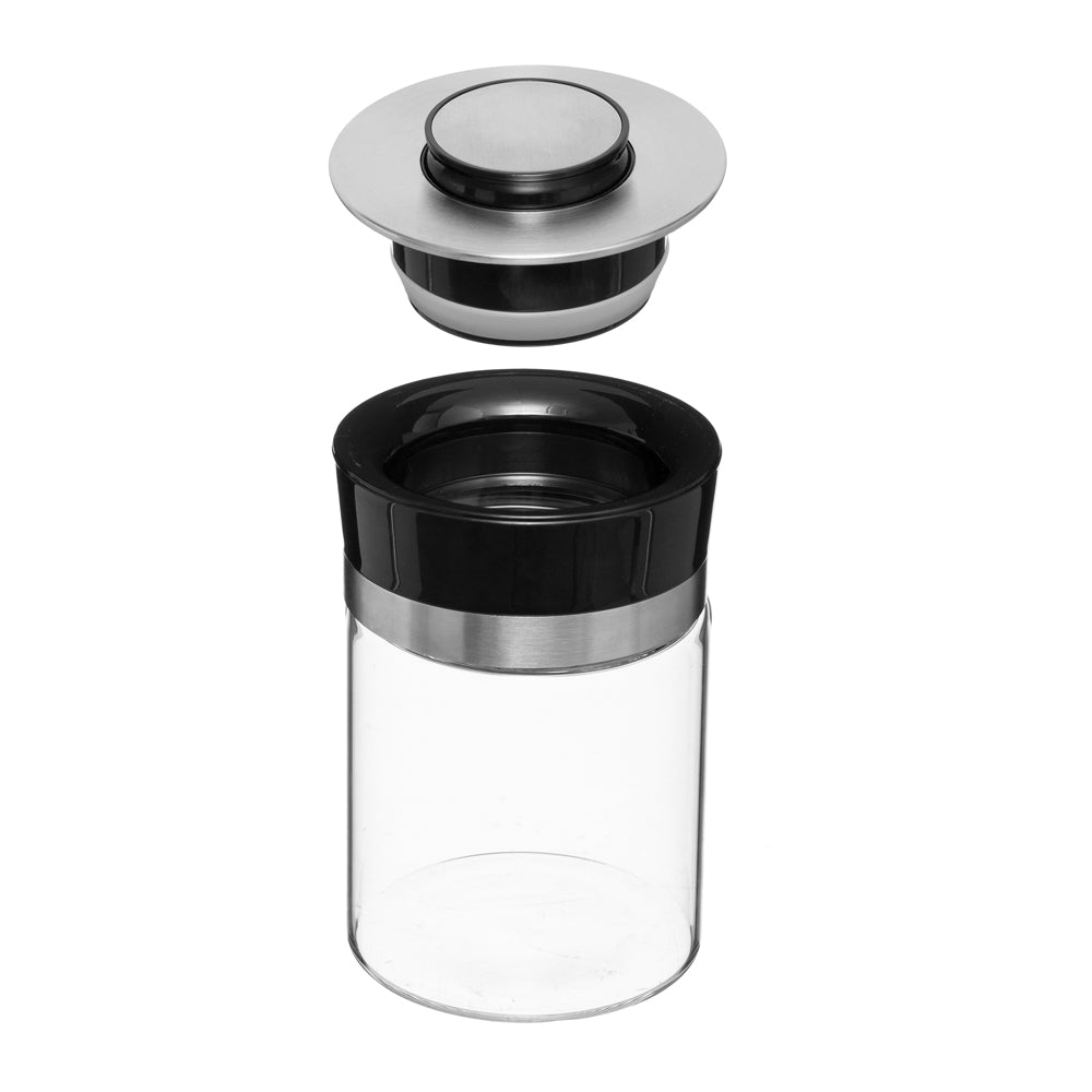 Glazen voorraadpot 1 liter met drukknop Five®