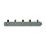 Wandkapstok metaal/hout 40cm met 5 ophanghaken Five® Cassie