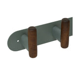 Wandkapstok metaal/hout 40cm met 5 ophanghaken Five® Cassie