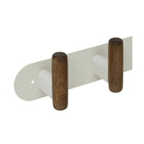 Wandkapstok metaal/hout 40cm met 5 ophanghaken Five® Cassie