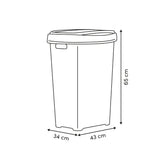 Kunststof wasmand met deksel 70 liter Five®