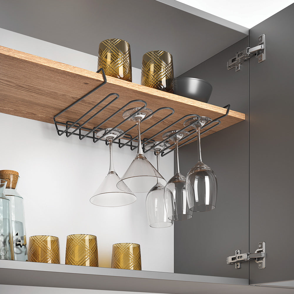 Wijnglazen rek aan plank 16 glazen | Metaltex – So Clever