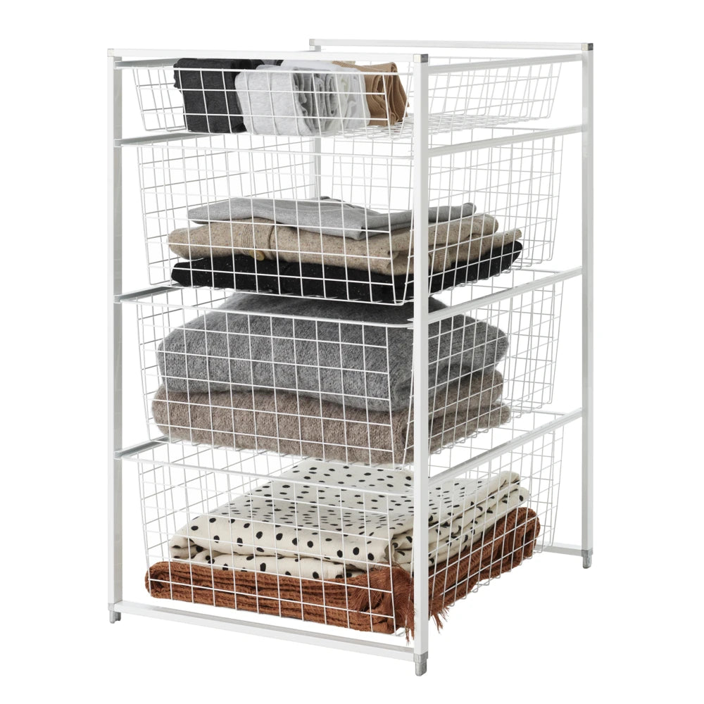 Ladesysteemset draad 74/45 wit - Classic by Elfa